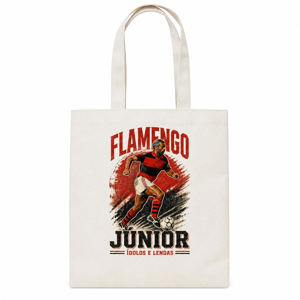Bolsa de Lona de Algodão Flamengo Júnior - Ídolos e Lendas